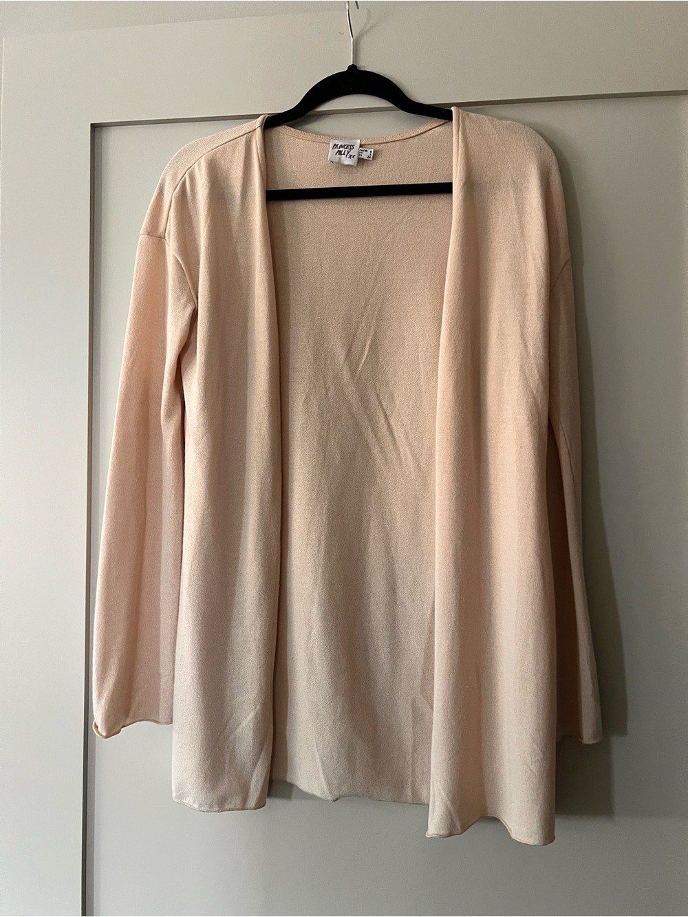 Princess Polly Lightweight Open-Front Cardigan - Pale Pink